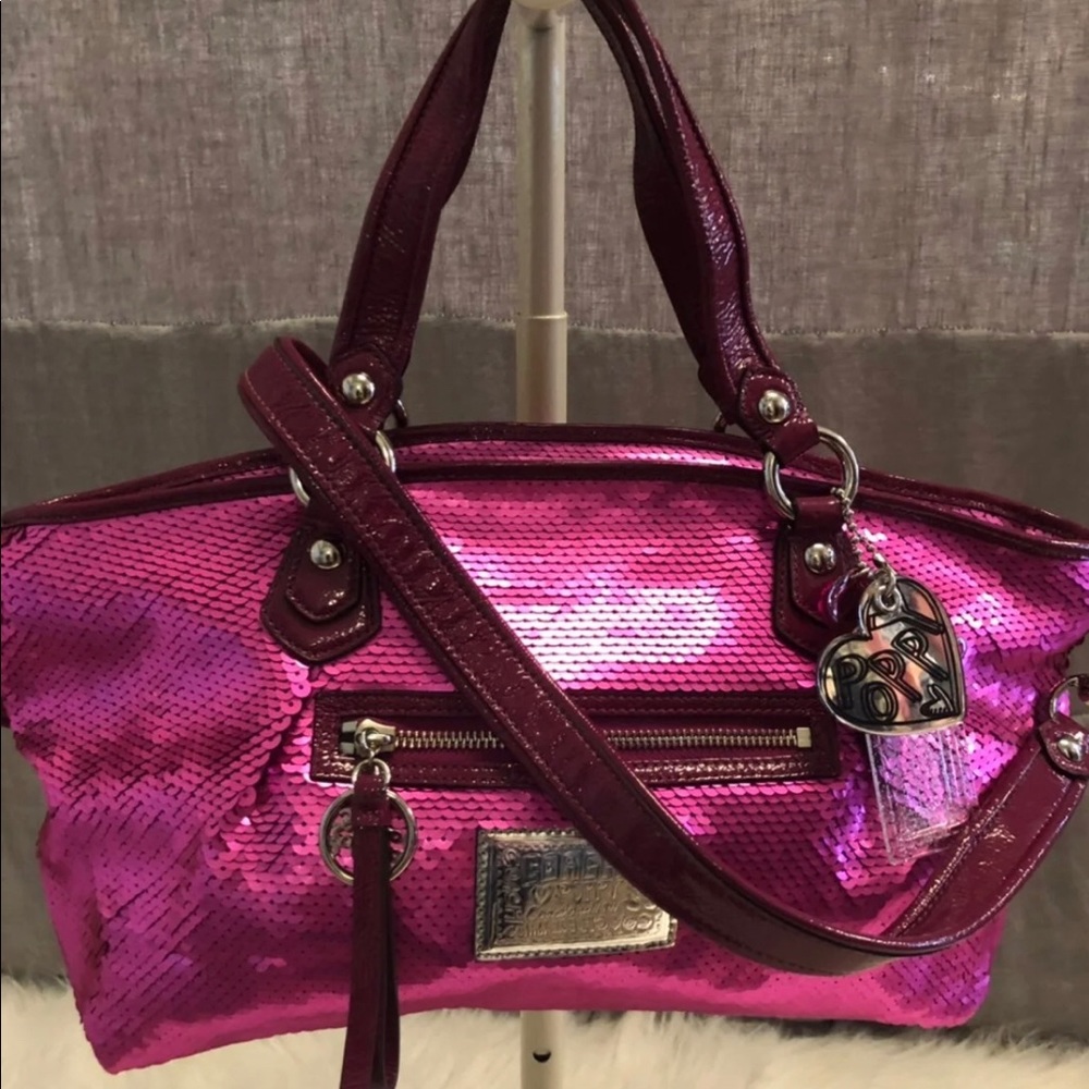 COACH Sequin Poppy Rocker - Pink